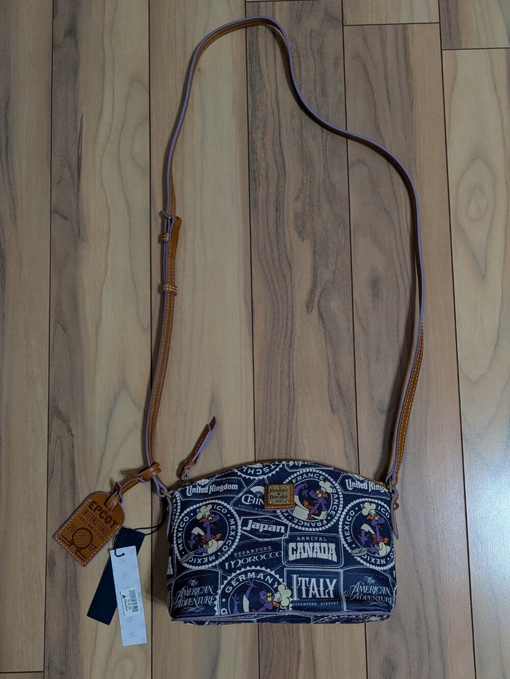 NWT!  Dooney And Bourke X Disney Epcot Figment Food& Wine Festival Crossbody Bag